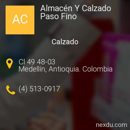 Almacén Y Calzado Paso Fino en La Candelaria, Medellín - Teléfonos y  Dirección