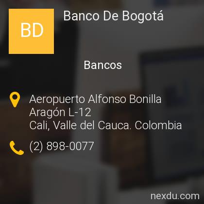 Banco De Bogota En Cali Telefonos Y Direccion