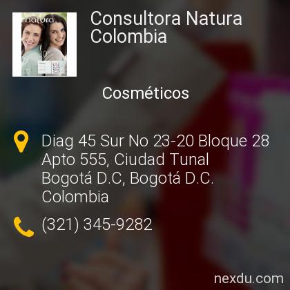 Consultora Natura Colombia en Bogotá  - Teléfonos y Dirección