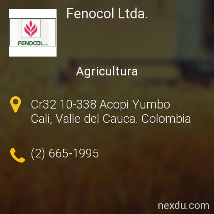 Fenocol Ltda. en Cali - Teléfonos y Dirección