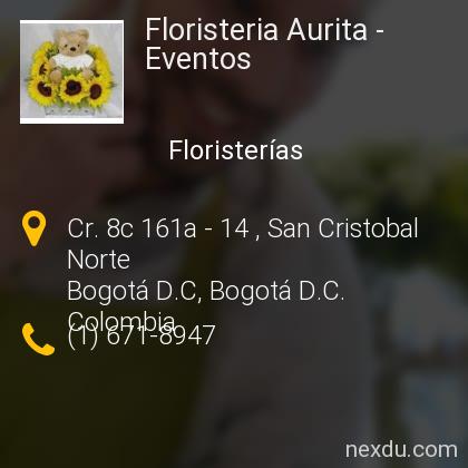 Floristeria Aurita - Eventos en Bogotá D.C - Teléfonos y Dirección