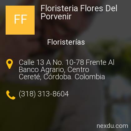 Floristeria Flores Del Porvenir en Cereté - Teléfonos y Dirección