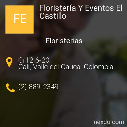 Floristería Y Eventos El Castillo en Cali - Teléfonos y Dirección