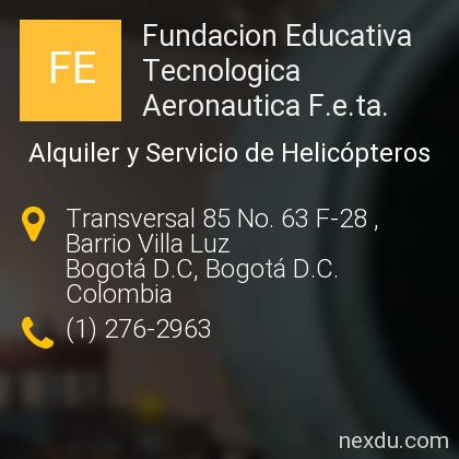 Fundacion Educativa Tecnologica Aeronautica F.e.ta. en Bogot D.C