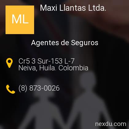 MAXILLANTAS AVL SAS (Neiva) - Paginas Amarillas del Huila