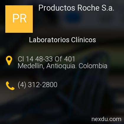 Productos Roche S A En Medellin Telefonos Y Direccion