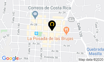 Mapa de Academia Comercial Moderna Avila en Escazú