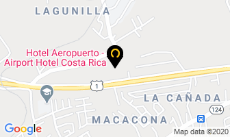 Mapa de Airport Backpacker Hotel's en Alajuela