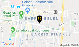 Mapa de AlmacÉn El DolÁr en Guápiles