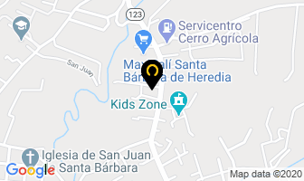 Mapa de Aserradero Lara en Heredia