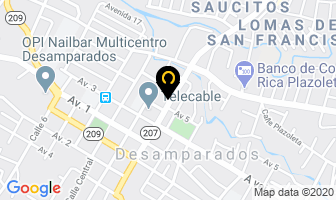 Mapa de Auto Partes Del Sur en Desamparados