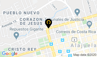Mapa de Auto Repuestos L Y M en Alajuela