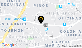 Mapa de Autolavado Chewincar en San José
