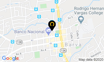 Mapa de Autorepuestos Barva en Barva