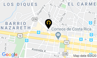 Mapa de Autorepuestos Richard en Cartago