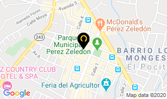 Mapa de Bar Restaurante El Balcon en Pérez Zeledón