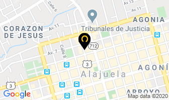 Mapa de Bufete Gamboa Rojas en Alajuela