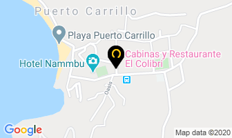 Mapa de Cabinas El ColibrÍ en Puerto Carrillo