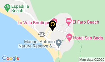 Mapa de Cabinas Espadilla en Quepos