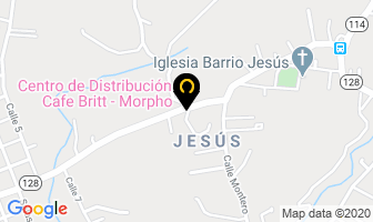 Mapa de Cafe Britt en Barva