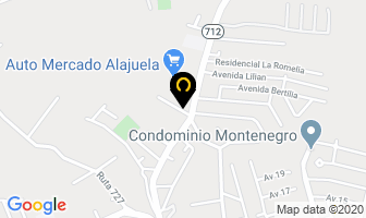Mapa de Casa Hortensias en Alajuela