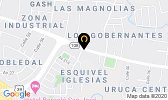 Mapa de Central De Mangueras S.a. en San José