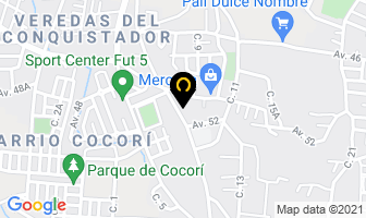 Mapa de Centro Acuático Marazul en Cartago