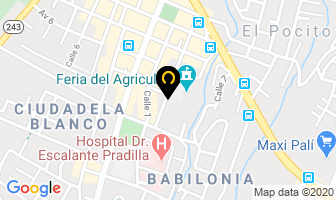 Mapa de Centro Llantero Del Sur en Pérez Zeledón