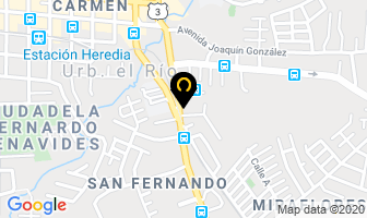 Mapa de Centro Llantero El Alto en Heredia