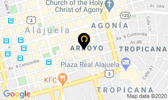 Mapa de Centro Odontológico Dr. Iván Portillo Q. en Alajuela
