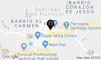 Mapa de Ciber Centro en Puriscal