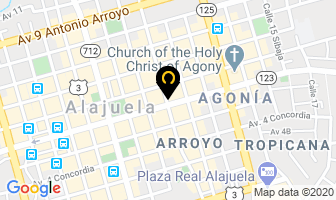 Mapa de Clínica De La Piel en Alajuela