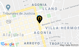 Mapa de Clínica Dental Dr. Jorge Arturo Cruz A. en Alajuela