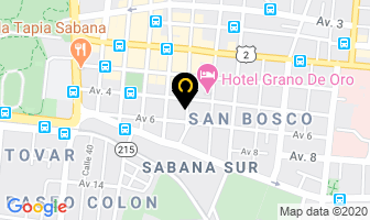 Mapa de Clinica Dinamarca en San José