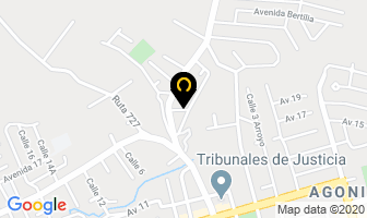 Mapa de Clinica Terapeutica 2000 en Alajuela