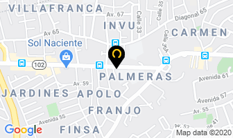 Mapa de Clínica Unibe en San José