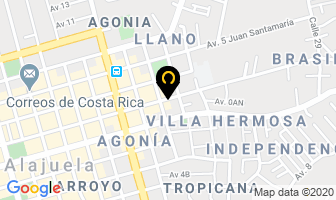 Mapa de Coco Salón Spa en Alajuela