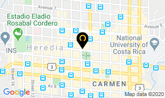Mapa de Correos De Costa Rica en Heredia