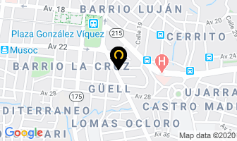 Mapa de Delicias Mexicanas en San José