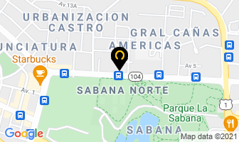 Mapa de Dental Design en San José