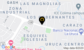 Mapa de Distribuidora De Motos U, S.a. en San José