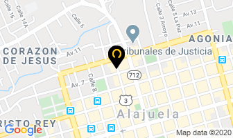 Mapa de Distribuidora Meléndez en Alajuela