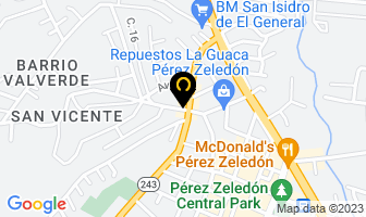 Mapa de Disumed en Pérez Zeledón
