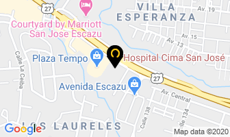 Mapa de Dra. Isabel Hidalgo C. en San José