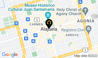 Mapa de Dra.jessica Rivera Rodriguez en Alajuela