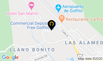 Mapa de El Cometa en Golfito