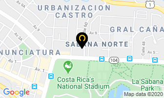 Mapa de Embajada De Alemania en San José