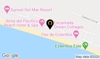 Mapa de Encantada Ocean Cottages en Parrita