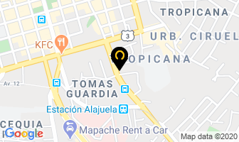 Mapa de Equipos Neumaticos en Alajuela