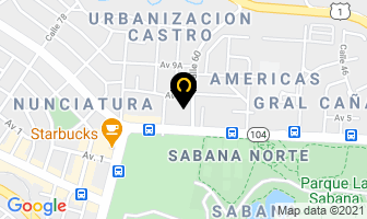 Mapa de Ericsson De Costa Rica en San José